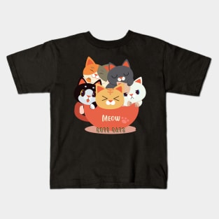 ( meow )  Cute cats Kids T-Shirt